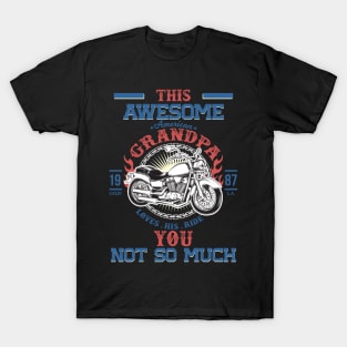 This Awesome American Grandpa Loves His Ride. You, not so much. T-Shirt